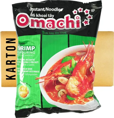 Produktbild von Omachi Instantnudel Shrimps Geschmack 30x79g