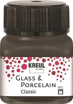 Immagine prodotto di KREUL 16226 KREUL Colore per vetro e porcellana Classic, marrone scuro, 20 ml