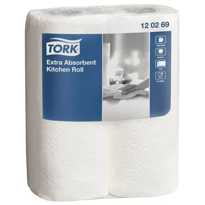 Zdjęcie produktu dla Tork Extra Saugfähige Küchenrolle - 101 mm - 20,2 cm - 230 mm - 311 g - 400 mm - 600 mm (120269)