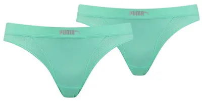 Produktbild von Puma - "907632" Bikinihöschen für Damen(2er-Pack) MR232 (XS) (Grün)