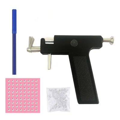 Obrázek produktu pro Sada pistolí na propichování uší bezpečnostní pistole na propichování uší, nosu a pupíku s 98 kusy náušnic