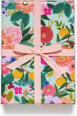 Produktbild von Geschenkpapier Gartenparty minzgrün
