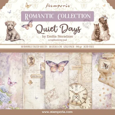Produktbild von STAMPERIA INTERNATIONAL Scrapbook-Block Quiet Days 30,5x30,5cm beidseitig bedruckt 190g/m²