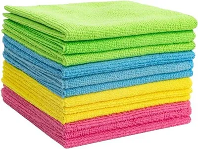 Obrázok produktu pre 12 ks mikrovláknových utierok na suché utieranie do auta – savé a odolné, vhodné pre vozidlá, domácnosť a kuchyňu