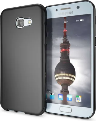 Image de Étui pour téléphone portable Samsung Galaxy A5 2017 par NALIA, étui silicone mince de protection noir