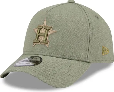 Produktbild von New Era A-Frame Trucker Leinen Cap - Houston Astros oliv