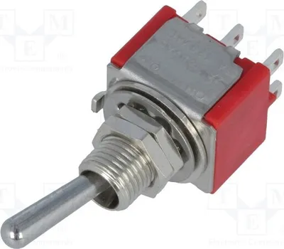 Produktbild von 1x  Schalter Hebelsc ON-ON Pos: 2  2A/250VAC 5A/28VDC  Kippsc