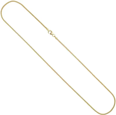 Produktbild von 1,4mm Schlangenkette Kette Collier rund 585 Gold Gelbgold 50cm Halskette