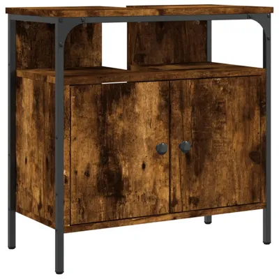 Obrázek produktu pro vidaXL Spodní skříňka pod umyvadlo kouřový dub 60x30x60 cm materiál na bázi dřeva