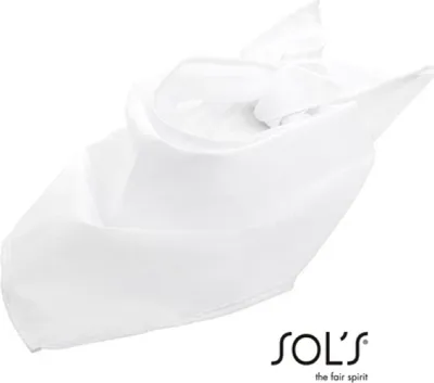 Immagine prodotto di SOLs 01198 | Bandana - Taglia unica: 62 x 62 x 80 cm - Colore: Bianco - Dimensioni: 62 x 62 x 80 cm
