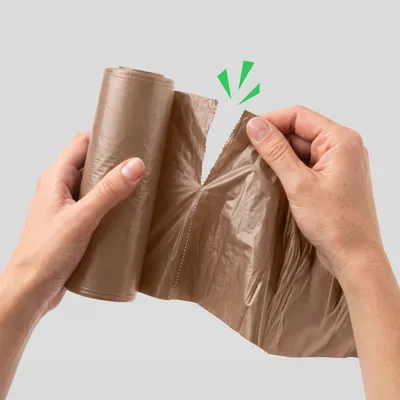 Immagine prodotto di Sacchi Per La Raccolta Dei Rifiuti, Colore Marrone, Resistenti, Versatili, Capacità 120 Litri, 1 Rotolo