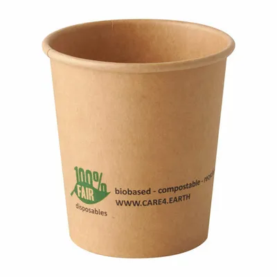 Produktbild von 100x PAPSTAR 'pure'  Portionsbecher aus Pappe 120 ml braun "100% Fair"