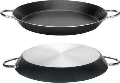 Produktbild von Ibili NERO 380034 Bratpfanne, 34 cm max. Durchmesser, Aluminium, Antihaftbeschichtung