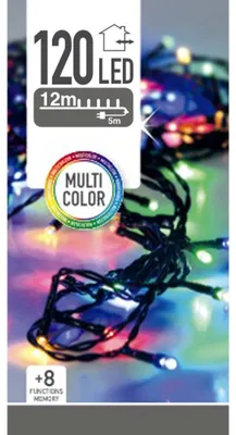 Produktbild von 120 LED Outdoor Weihnachtsbaum Lichter, 12 m, mehrfarbig, mehrfarbig - Home Styling Collection