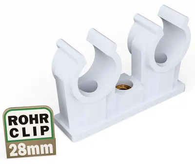 Productafbeelding van Dubbele Buisclip van 12mm tot 28mm