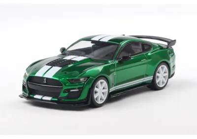 Image de 1:43 Shelby Mustang GT500, couleur verte – Modèle réduit en métal, marque Solido