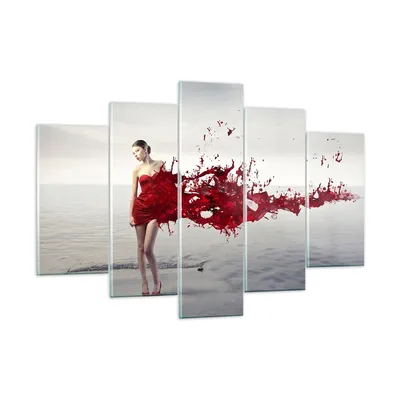 Produktbild von Bilder auf glas - Weiblich modell posieren nackt - 150x100cm - Glasbilder - Wandbilder - Kunstdruck - zum Aufhängen bereit - Wanddekoration aus Glas - Glas Bilder - Wandbild auf Glas - GEA150x100-2633