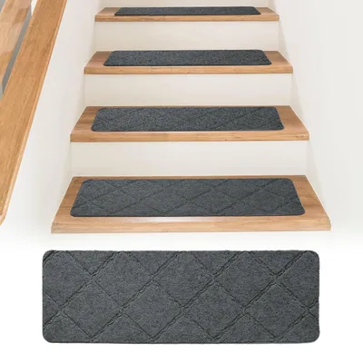 15 Stufenmatten 76x20 cm rutschfest selbstklebend zuschneidbar