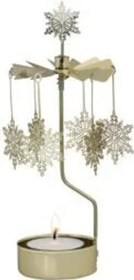 Immagine prodotto di Carosello di tealight con fiocco di neve dorato - Pluto Design