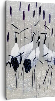 Produktbild von Bild auf Leinwand - Leinwandbild - Vogel Natur Wasser - 45x80cm - Wand Bild - Wanddeko - Wandbilder - Leinwanddruck - Bilder - Kunstdruck - Wanddekoration - Leinwand bilder - Wandkunst - PA45x80-3687