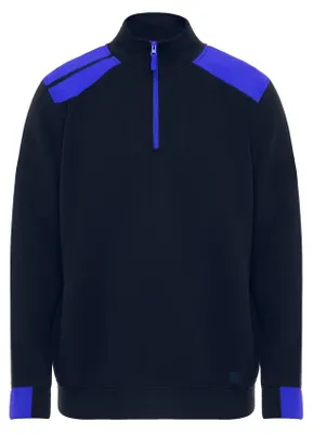Produktbild von Roly Workwear - "Troyer Maverick" Sweatshirt für Herren/Damen Uni LT3574 (S) (Marineblau/Königsblau)