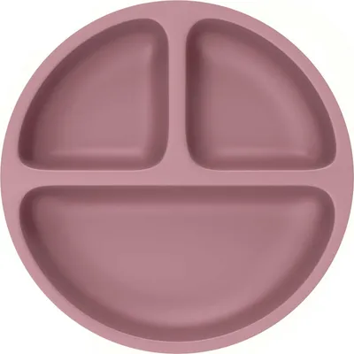Produktbild von Tellermatten mit Fächern - Silikon Babybrett / Rutschfeste Kinderplatzmatte mit Saugnäpfen - Selbstfütterungstraining