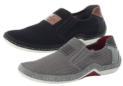 Produktbild von Rieker Herren Slipper Halbschuhe 07556, Größe:42 EU, Farbe:Schwarz