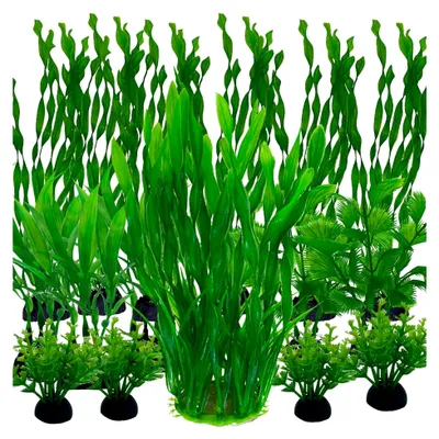 Produktbild von Künstliche Aquariumpflanzen, 25 Stück Dekoration für Aquarien, bunte Kunstpflanzen