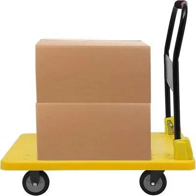 Produktbild von Transportwagen Klappbar Plattformwagen Rollwagen Klappbar Mit Griff Und Rollen Tragfähigkeit 400kg Klappwagen Transport Trolley, Für Lagerung,Transport Und Bewegung