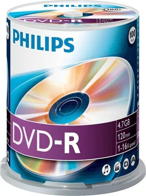 Produktbild von Philips DVD-R/ 4,7GB/ 16x/ wrzeciono 100 szt