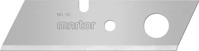 Produktbild von MARTOR 5 x GROSSE SPEZIALKLINGE Kurze Spitze Klinge, Ersatzklinge Cuttermesser, 2-seitiger Schliff, Sicherheitsmesser, 73,5 mm Lang, 18,7 mm Breit, Scharf, Im Spender, Nr. 115