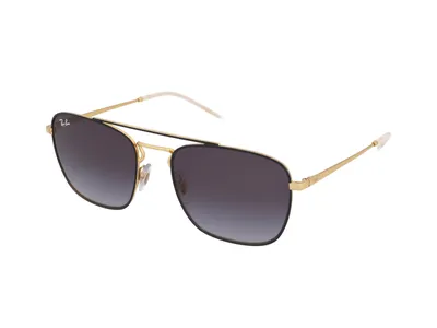 Produktbild von Ray-Ban RB3588, Erwachsener, Uni, Quadratisch, Gold, Schwarz, Nicht-polarisierte Linse, Metall