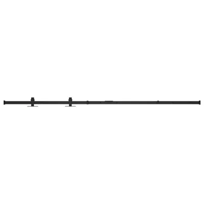 Produktbild von vidaXL Mini Schiebetürbeschlag Set für Schranktüren Kohlenstoffstahl 152 cm