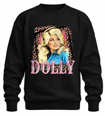 Produktbild von Dolly Parton Country Musik Legende Western Sängerin Cowgirl Sweatshirt Pullover, Schwarz, S