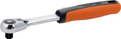 Produktbild von Bahco 1/4 Umschaltknarre mit schlankem Knarrenkopf, 72 Zähnen und 6°-Rückschwenkwinkel, 120 mm