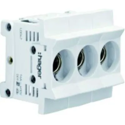 Produktbild von HAGER 3268/3VR D0-Sich.sockel keramik,3p D02 63A (LD02K63-3SS)