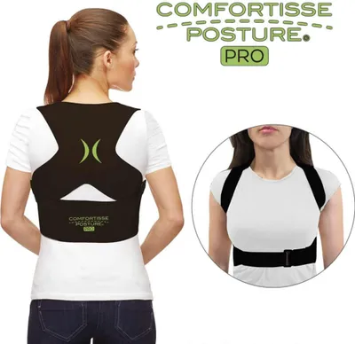 Produktbild von Comfortisse® Posture PRO - upravuje držanie tela (veľkosť L/XL) Prémiový narovnávač chrbta - trenažér na úpravu držania tela z televíznej reklamy