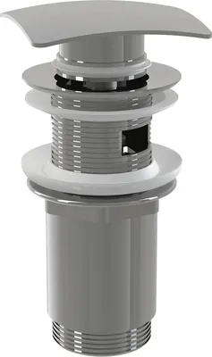 Obrázek produktu pro alcadrain vypouštěcí ventil pro umyvadla CLICK/CLACK 5/4" celokovový s přepadem, hranatá zátka