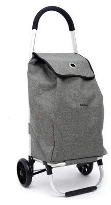 Produktbild von blnbag T3 leichter Einkaufstrolley klappbar 50L Kapazität Einkaufswagen Shopping-Trolley Supermarkt Picnic Sackkarre Shopper-Roller bis 25kg Grau