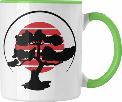 Produktbild von Trendation - Lustige Bonsai Tasse Geschenk für Bonsai-Liebhaber (Grün)