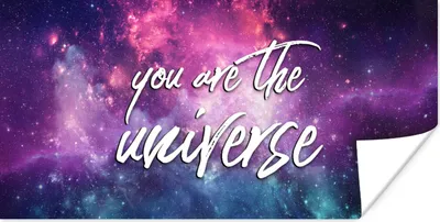 Produktbild von MuchoWow® Poster Zitate - 'Du bist das Universum' - Sprichwörter - Jungen - Mädchen - Kinder 40x20 cm - Poster für die Wand - Poster Schlafzimmer