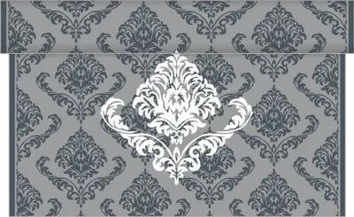 Produktbild von Sovie HOME Tischläufer Giorgio in Grau aus Linclass® Airlaid 40 cm x 4,80 m, 1 Stück - Ornamente