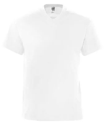 Image de SOLS - T-shirt « Victory » pour homme, col en V LT3007 (M) (blanc)