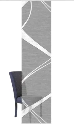 Produktbild von Home Wohnideen Schiebevorhang Digitaldruck Bambus-Optik "Tibano Mitte"  260 x 60 cm Anthrazit