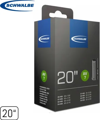Obrázok produktu pre Schwalbe AV7, Ventil, 20", 40 - 62 mm, 4 cm, Čierna, 145 g