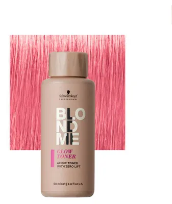 Produktbild von Schwarzkopf Professional BlondMe Glow Toner Strawberry 9,5-81 60ml - Haartoner