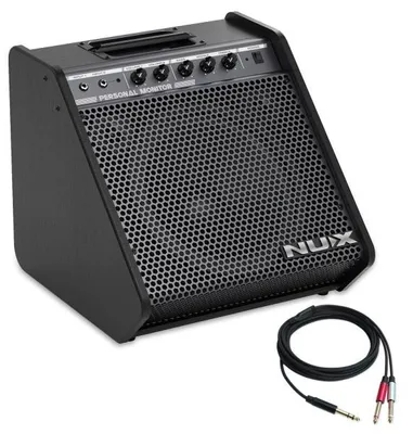 Produktbild von Nux Schlagzeug-Verstärker NPA-100 E-Drum Monitor mit Splitter-Kabel