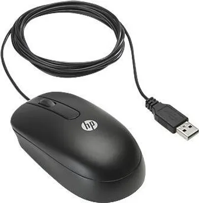 Immagine prodotto di Mouse ottico di scorrimento HP USB, ambidestro, ottico, USB Type-A, 800 DPI, nero