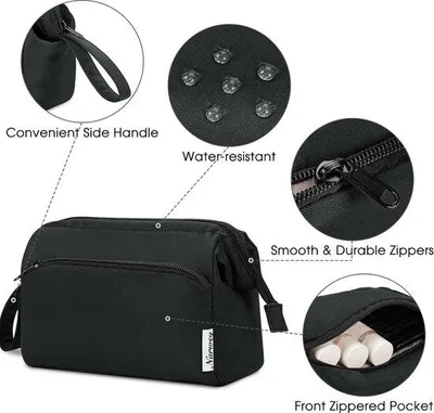 Immagine prodotto di Grande valigetta da viaggio per il trucco da donna, nera, trousse