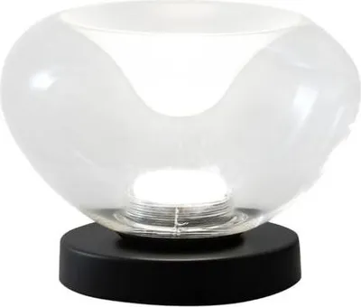 Immagine prodotto di Brena - Lampada da tavolo trasparente Fabas Luce - LED 11W dimmerabile Touch - Vetro borosilicato trasparente concavo